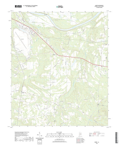 United States Geological Survey Sardis, AL (2020, 24000-Scale) digital map