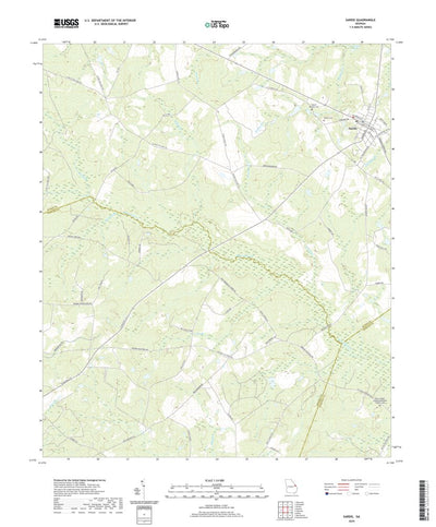 United States Geological Survey Sardis, GA (2020, 24000-Scale) digital map