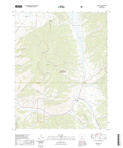 United States Geological Survey Sargents, CO (2022, 24000-Scale) digital map