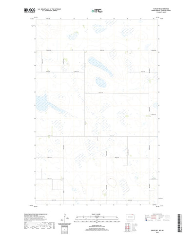 United States Geological Survey Sarles NE, ND (2020, 24000-Scale) digital map