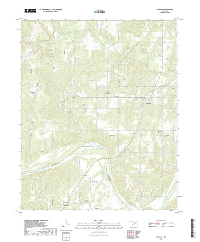 United States Geological Survey Sasakwa, OK (2022, 24000-Scale) digital map