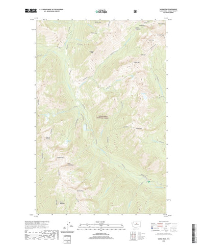 United States Geological Survey Saska Peak, WA (2020, 24000-Scale) digital map