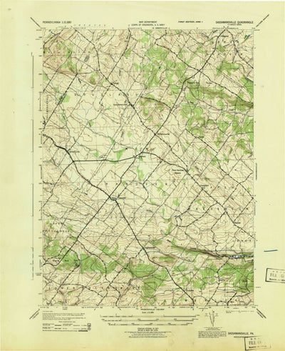 United States Geological Survey Sassamansville, PA (1943, 31680-Scale) digital map