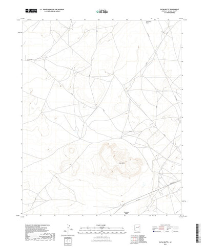 United States Geological Survey Satan Butte, AZ (2021, 24000-Scale) digital map