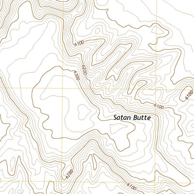 United States Geological Survey Satan Butte, AZ (2021, 24000-Scale) digital map