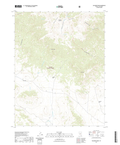 United States Geological Survey Saulsbury Basin, NV (2021, 24000-Scale) digital map