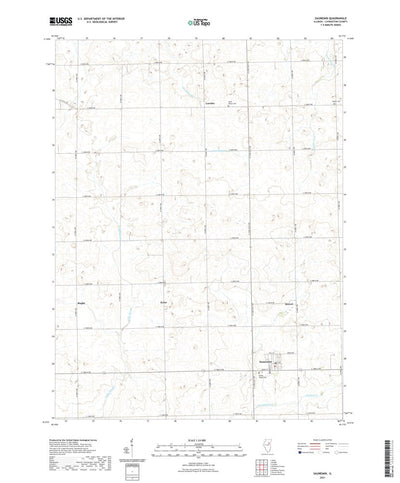 United States Geological Survey Saunemin, IL (2021, 24000-Scale) digital map