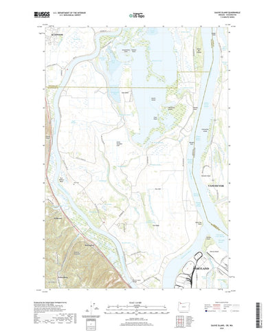 United States Geological Survey Sauvie Island, OR (2020, 24000-Scale) digital map