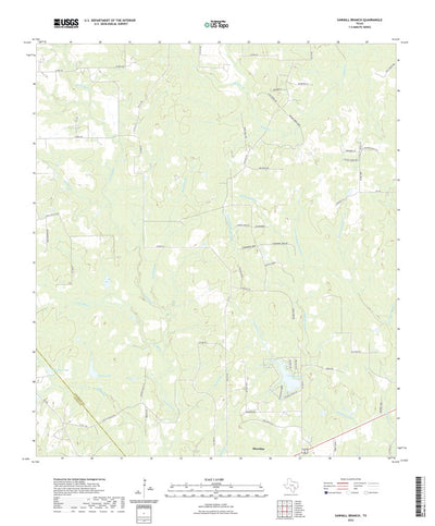 United States Geological Survey Sawmill Branch, TX (2022, 24000-Scale) digital map