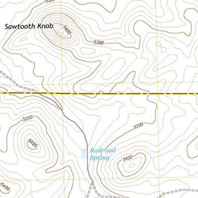 United States Geological Survey Sawtooth Knob, NV (2021, 24000-Scale) digital map