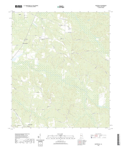 United States Geological Survey Sawyerville, AL (2020, 24000-Scale) digital map