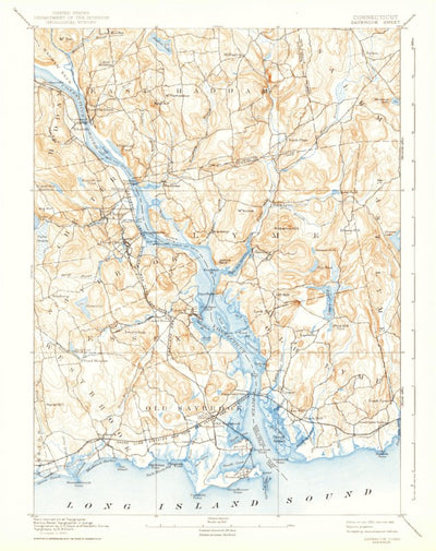 United States Geological Survey Saybrook, CT (1893, 62500-Scale) digital map