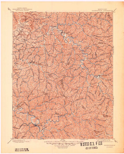 United States Geological Survey Saylersville, KY (1889, 125000-Scale) digital map