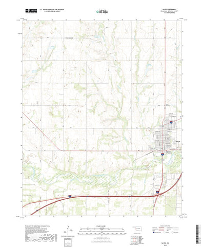 United States Geological Survey Sayre, OK (2022, 24000-Scale) digital map