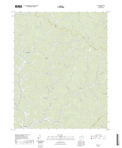 United States Geological Survey Scalf, KY (2022, 24000-Scale) digital map