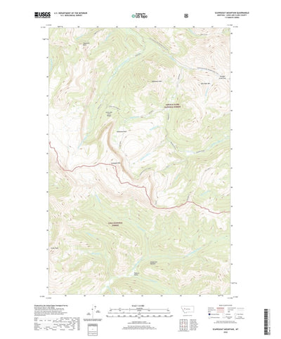 United States Geological Survey Scapegoat Mountain, MT (2020, 24000-Scale) digital map