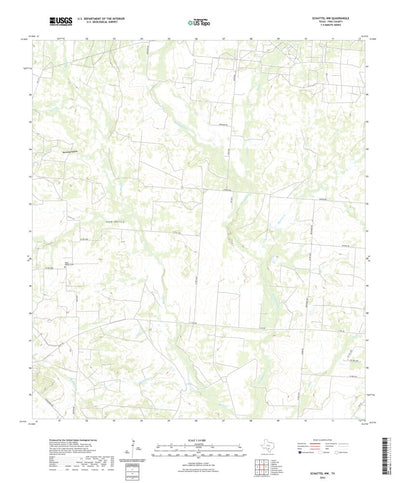 United States Geological Survey Schattel NW, TX (2022, 24000-Scale) digital map