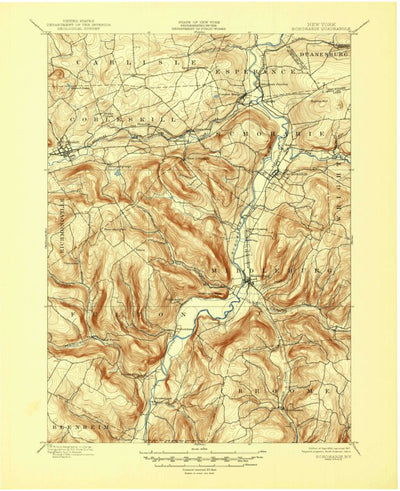 United States Geological Survey Schoharie, NY (1900, 62500-Scale) digital map