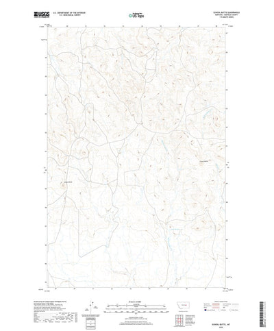 United States Geological Survey School Butte, MT (2020, 24000-Scale) digital map
