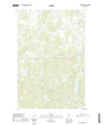 United States Geological Survey Schoolcraft Lake, MN (2022, 24000-Scale) digital map