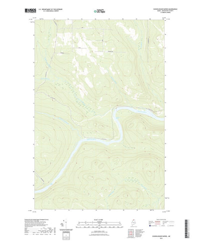 United States Geological Survey Schoolhouse Rapids, ME (2021, 24000-Scale) digital map
