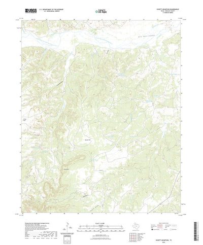 United States Geological Survey Schott Mountain, TX (2022, 24000-Scale) digital map