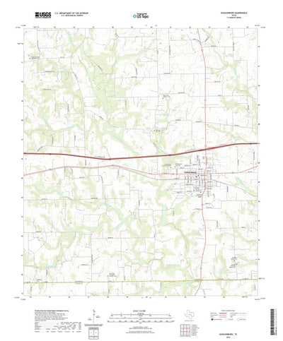 United States Geological Survey Schulenburg, TX (2022, 24000-Scale) digital map