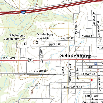 United States Geological Survey Schulenburg, TX (2022, 24000-Scale) digital map