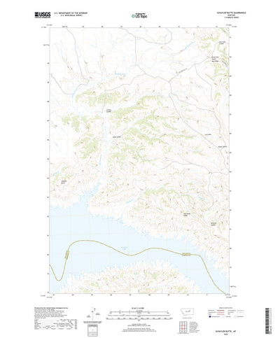 United States Geological Survey Schuyler Butte, MT (2020, 24000-Scale) digital map