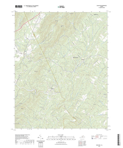 United States Geological Survey Schuyler, VA (2022, 24000-Scale) digital map