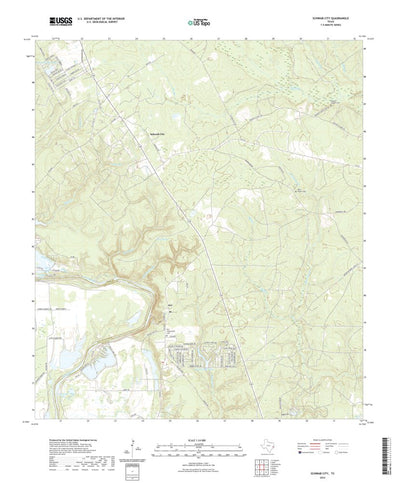 United States Geological Survey Schwab City, TX (2022, 24000-Scale) digital map