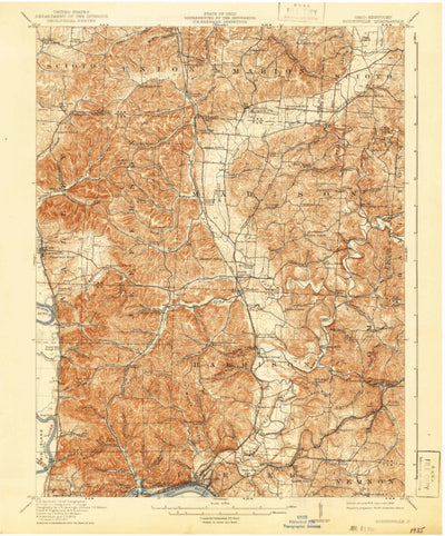 United States Geological Survey Sciotoville, OH-KY (1913, 62500-Scale) digital map