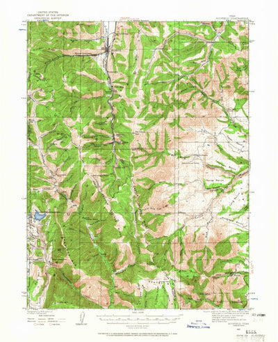 United States Geological Survey Scofield, UT (1923, 62500-Scale) digital map