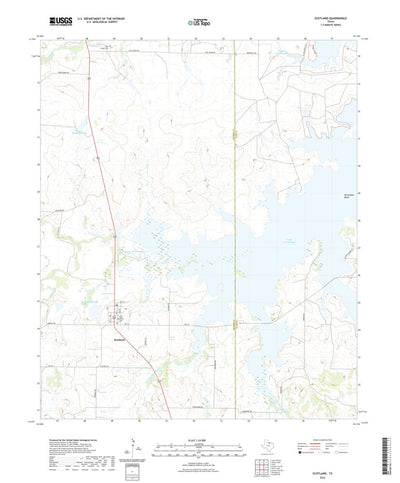 United States Geological Survey Scotland, TX (2022, 24000-Scale) digital map