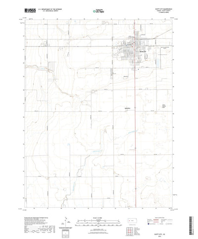 United States Geological Survey Scott City, KS (2022, 24000-Scale) digital map