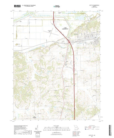 United States Geological Survey Scott City, MO (2021, 24000-Scale) digital map