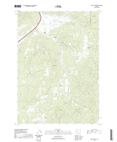 United States Geological Survey Scotts Valley, OR (2020, 24000-Scale) digital map