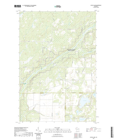 United States Geological Survey Scovils Lake, WI (2022, 24000-Scale) digital map