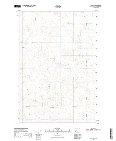 United States Geological Survey Scranton SW, ND (2020, 24000-Scale) digital map