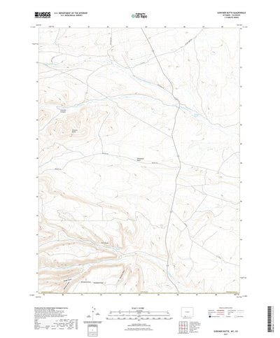 United States Geological Survey Scrivner Butte, WY (2021, 24000-Scale) digital map