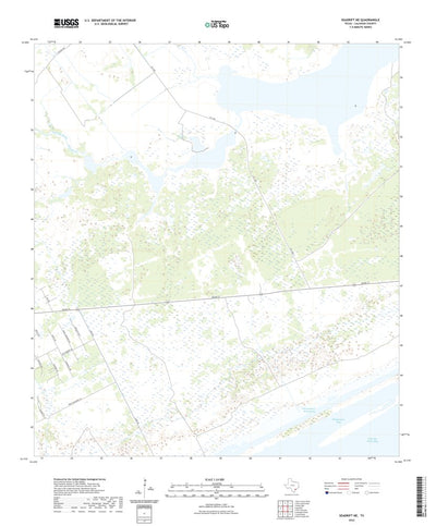 United States Geological Survey Seadrift NE, TX (2022, 24000-Scale) digital map