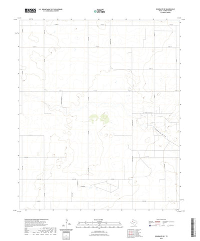 United States Geological Survey Seagraves SE, TX (2022, 24000-Scale) digital map
