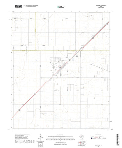 United States Geological Survey Seagraves, TX (2022, 24000-Scale) digital map