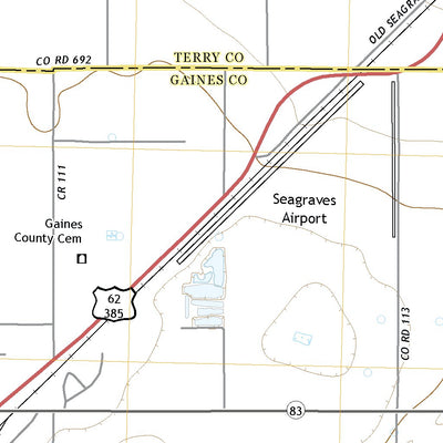 United States Geological Survey Seagraves, TX (2022, 24000-Scale) digital map