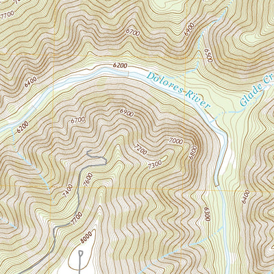United States Geological Survey Secret Canyon, CO (2022, 24000-Scale) digital map