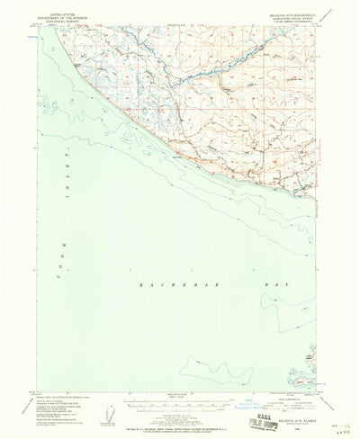 United States Geological Survey Seldovia C-5, AK (1946, 63360-Scale) digital map