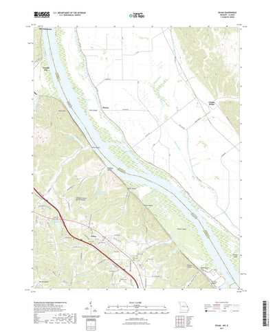 United States Geological Survey Selma, MO (2021, 24000-Scale) digital map