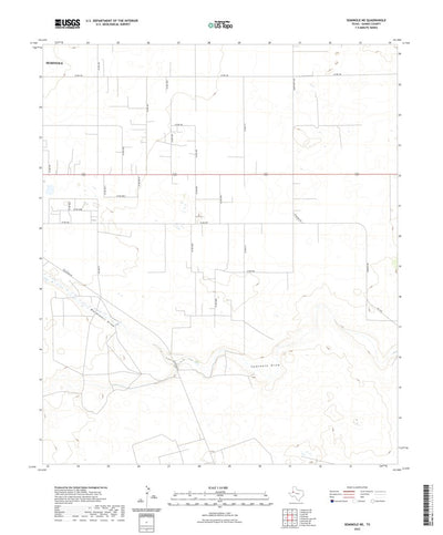 United States Geological Survey Seminole NE, TX (2022, 24000-Scale) digital map