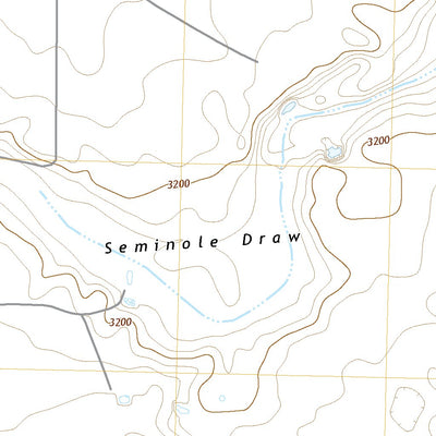 United States Geological Survey Seminole NE, TX (2022, 24000-Scale) digital map