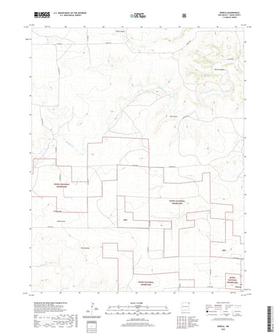 United States Geological Survey Seneca, NM (2020, 24000-Scale) digital map